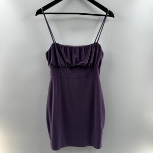 Glare Purple Spaghetti Strap Mini Dress Size Large Women’s